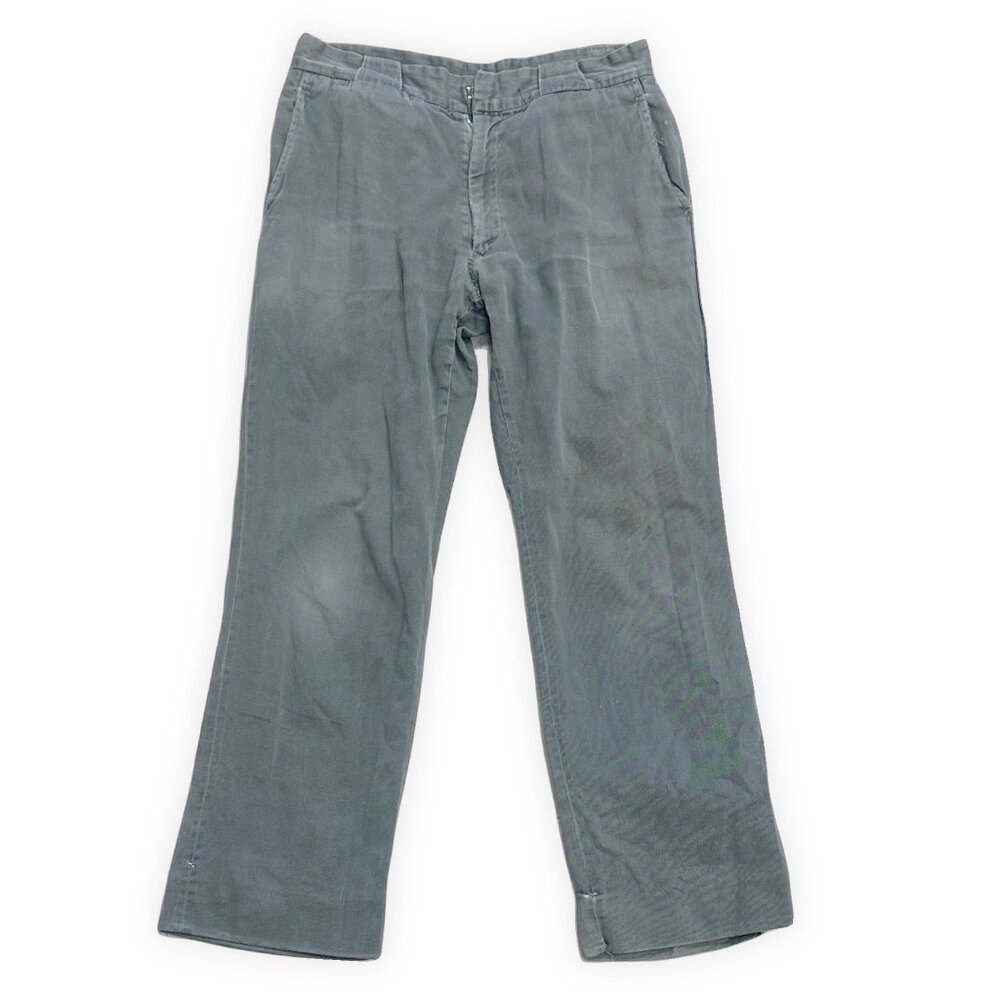 34" Vintage 80s Grey Pants